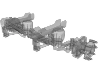 Suspension Front Truck 3D Model