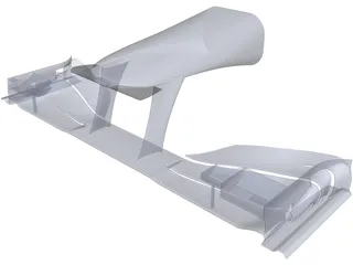 F1 Front Wing 3D Model