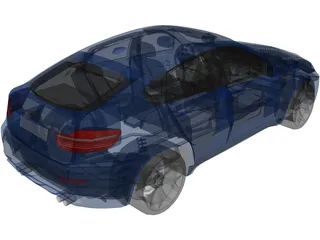 BMW X6M (2010) 3D Model