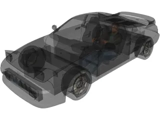 Toyota MR2 (1990) 3D Model