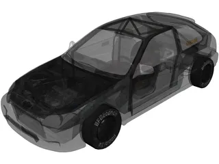Honda Civic CXi 6th (1995) 3D Model