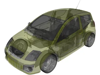 Citroen C2 3D Model