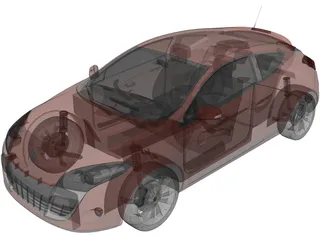 Renault Megane Coupe 3D Model