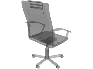 Leather Office Chair 3D Model