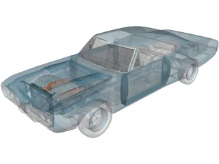 Dodge Coronet Super Bee (1970) 3D Model