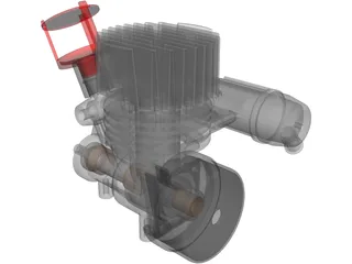 Kyosho GP11 RC Engine 3D Model