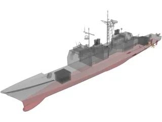 Ticonderoga Class Cruiser 3D Model