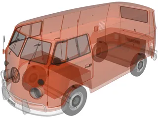 Volkswagen Transporter T1 3D Model