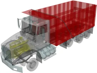 Kenworth T800 Dump Truck 3D Model