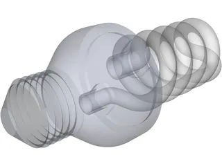 CFL Lamp 3D Model