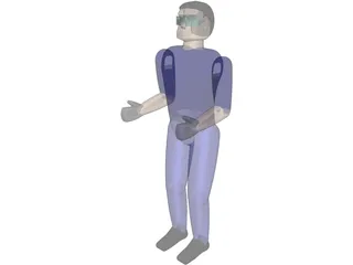 Worker Remy Man 3D Model