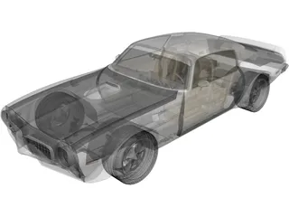 Pontiac Firebird Trans Am SD-455 (1973) 3D Model