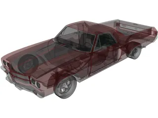 Chevrolet El Camino SS 454 (1970) 3D Model