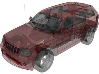 Jeep Grand Cherokee SRT8 (2009) 3D Model