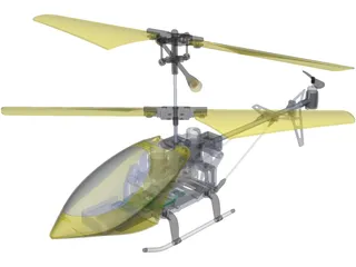 RC Helicopter 3D Model