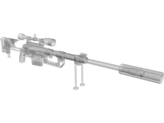 CheyTac M-200 Intervention 3D Model