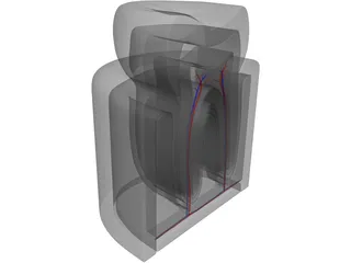 Tooth Cutaway 3D Model