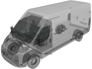 Fiat Ducato Courier 3D Model