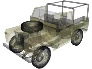 Land Rover Series IIa 88 3D Model