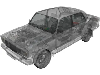 Vaz 2107 3D Model