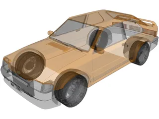 Ford Escort MK4 3D Model
