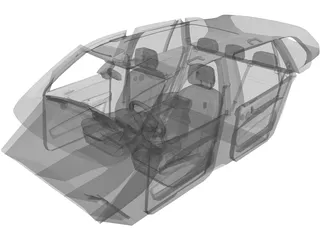 Interior BMW X5 M (2011) 3D Model