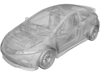 Honda Civic 3-door 3D Model