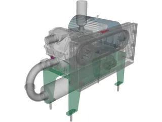 Vacuum Pump 3D Model