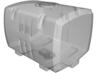 Water Tank Square 100 Gallon 3D Model