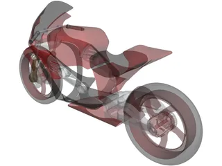 Motorcycle Concept 3D Model