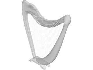 Harp 3D Model