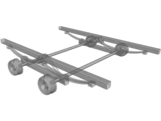 Trailer Suspension Chassis 3D Model