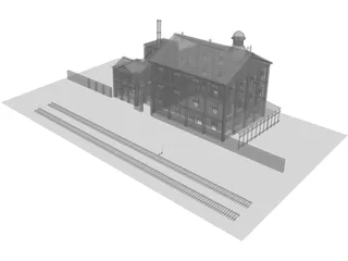 Great Northern Brewery Building 3D Model