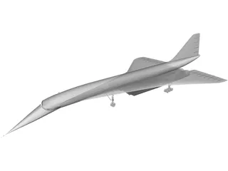 Tupolev Tu-144 3D Model