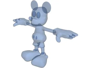 Mickey Mouse 3D Model