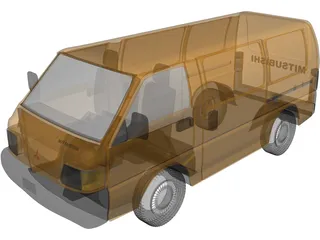 Mitsubishi L300 (1997) 3D Model