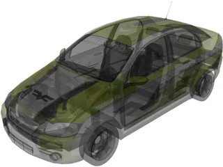 Chevrolet Aveo (2010) 3D Model