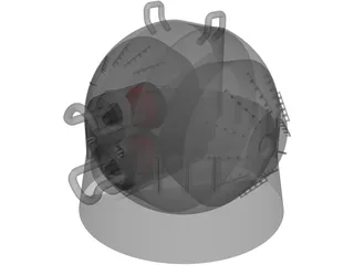Buring Ice Anti-Proton Small Turret 3D Model