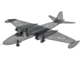 English Electric BAC Canberra B 8 3D Model