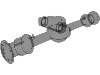 Rockwell Front Axle 3D Model