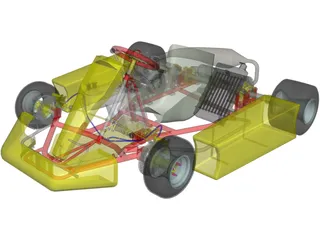 Kart 125cc 3D Model