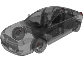 Citroen C6 (2009) 3D Model