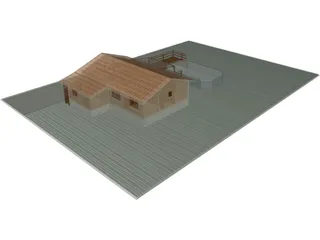 House Chalet Tectobois 3D Model