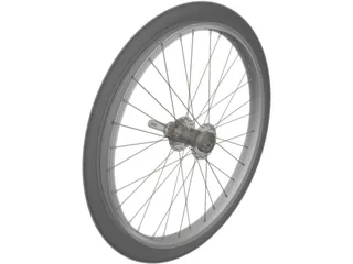 Bicycle Wheel 20 Inch 3D Model