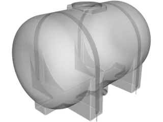 Water Tank 535 Gallon 3D Model