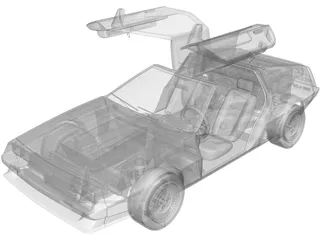 DMC DeLorean (1980) 3D Model