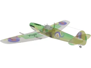 Supermarine Spitfire 3D Model