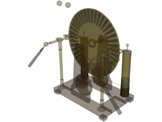 Wimshurst Machine 3D Model
