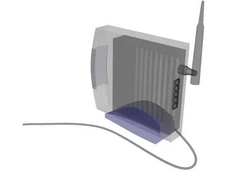 Modem Wireless 3D Model