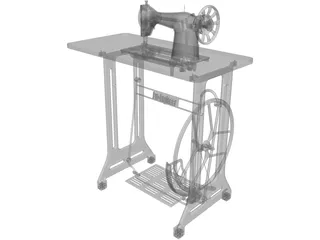 Sewing Machine 3D Model